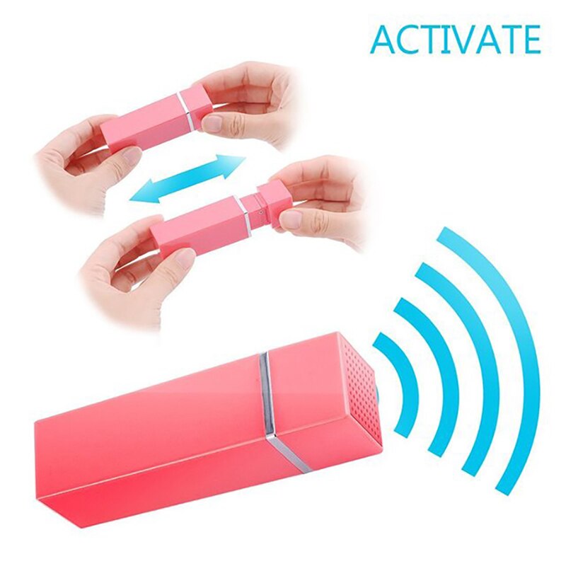 Lipstick Shape Anti-Attack Alarm Keychain