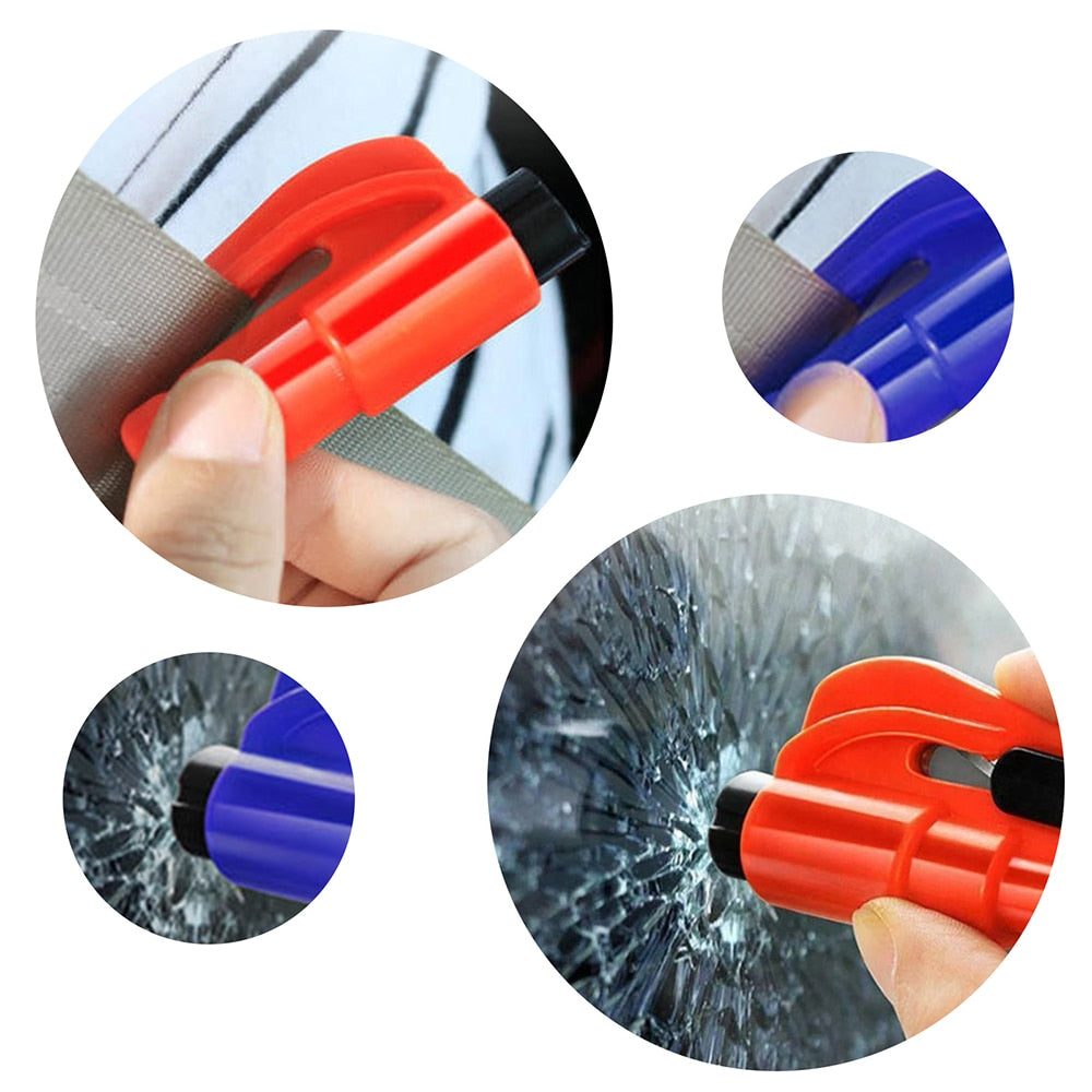 Life-Saving Window Breaker & Seat Belt Cutter