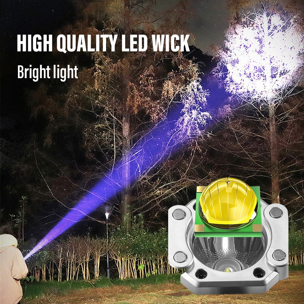 Super Bright LED Flashlight Safety Hammer
