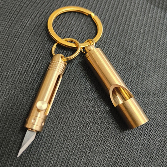 Brass Mini Knife Self-defense Keychain