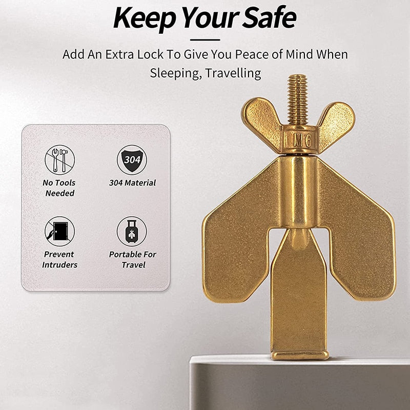 Anti-theft Doorstop Safety Lock