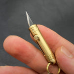 Brass Mini Knife Self-defense Keychain